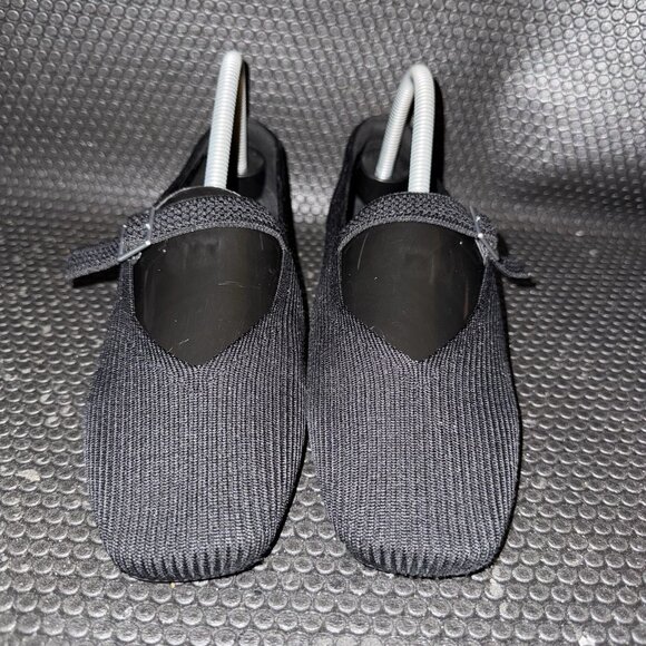 VIVAIA Margot Mary Jane Black Square Toed Comfort Flats Women’s Size 39 (8) - Picture 2 of 8